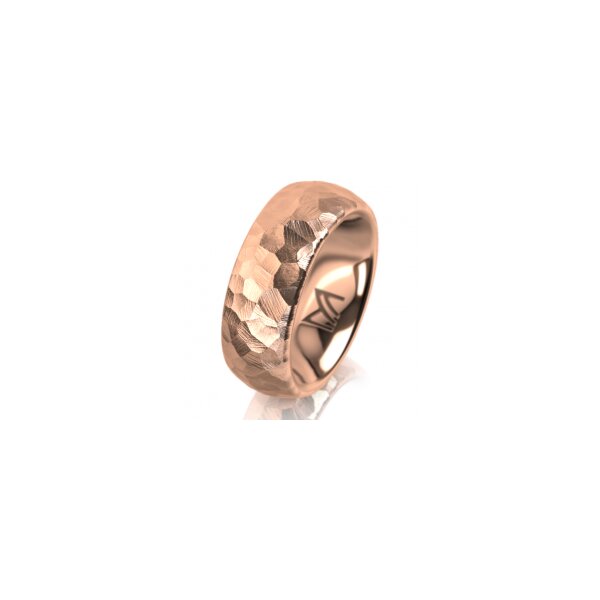 Ring 14 Karat Rotgold 7.0 mm diamantmatt