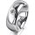 Ring 18 Karat Weissgold 7.0 mm poliert 1 Brillant G vs 0,110ct