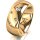 Ring 18 Karat Gelbgold 8.0 mm poliert 5 Brillanten G vs Gesamt 0,115ct