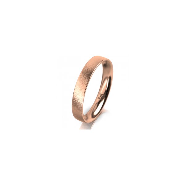 Ring 18 Karat Rotgold 3.5 mm sandmatt