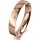 Ring 14 Karat Rotgold 4.0 mm poliert 3 Brillanten G vs Gesamt 0,030ct