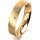Ring 14 Karat Gelbgold 4.5 mm sandmatt 3 Brillanten G vs Gesamt 0,035ct