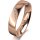 Ring 14 Karat Rotgold 4.5 mm poliert 4 Brillanten G vs Gesamt 0,025ct