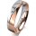 Ring 18 Karat Rot-/Weissgold 5.0 mm poliert 1 Brillant G vs 0,050ct