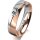Ring 18 Karat Rot-/Weissgold 5.0 mm poliert 1 Brillant G vs 0,090ct