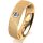 Ring 18 Karat Gelbgold 5.5 mm kreismatt 1 Brillant G vs 0,090ct