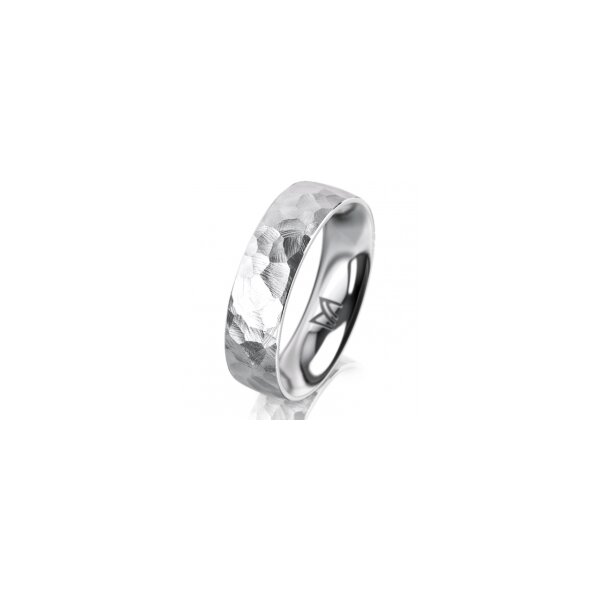 Ring 18 Karat Weissgold 5.5 mm diamantmatt