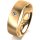 Ring 18 Karat Gelbgold 6.0 mm längsmatt 1 Brillant G vs 0,050ct