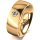 Ring 14 Karat Gelbgold 7.0 mm poliert 1 Brillant G vs 0,090ct