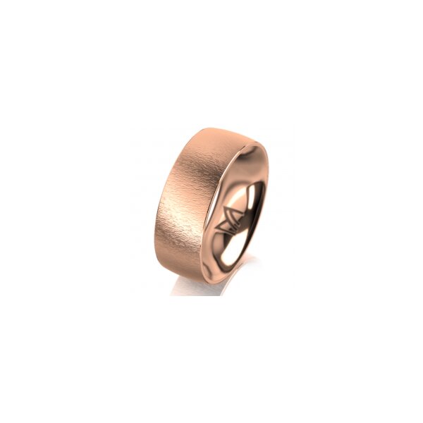 Ring 18 Karat Rotgold 7.0 mm sandmatt