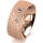 Ring 18 Karat Rotgold 7.0 mm kreismatt 3 Brillanten G vs Gesamt 0,070ct