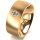 Ring 14 Karat Gelbgold 8.0 mm längsmatt 1 Brillant G vs 0,090ct