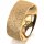 Ring 18 Karat Gelbgold 8.0 mm kristallmatt