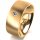 Ring 18 Karat Gelbgold 8.0 mm längsmatt 1 Brillant G vs 0,050ct