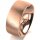 Ring 14 Karat Rotgold 8.0 mm sandmatt