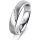 Ring 14 Karat Weissgold 4.5 mm sandmatt 4 Brillanten G vs Gesamt 0,025ct