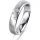 Ring 18 Karat Weissgold 4.5 mm sandmatt 5 Brillanten G vs Gesamt 0,045ct