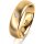 Ring 14 Karat Gelbgold 5.5 mm längsmatt 1 Brillant G vs 0,035ct