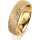 Ring 18 Karat Gelbgold 6.0 mm kristallmatt