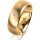 Ring 14 Karat Gelbgold 7.0 mm längsmatt 1 Brillant G vs 0,035ct