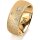 Ring 18 Karat Gelbgold 8.0 mm kreismatt 3 Brillanten G vs Gesamt 0,080ct