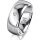 Ring 14 Karat Weissgold 8.0 mm poliert 1 Brillant G vs 0,035ct