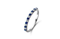 Ring 18 Karat Weissgold Brillanten 0,11ct G si Saphire...