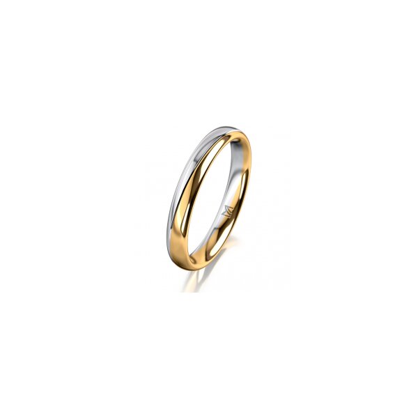 Ring 18 Karat Gelbgold/950 Platin 3.0 mm poliert