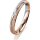 Ring 18 Karat Rotgold/950 Platin 3.0 mm kristallmatt 1 Brillant G vs 0,025ct