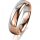 Ring 18 Karat Rotgold/950 Platin 5.0 mm poliert