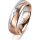 Ring 18 Karat Rotgold/950 Platin 5.5 mm längsmatt 1 Brillant G vs 0,035ct