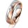 Ring 18 Karat Rotgold/950 Platin 5.5 mm längsmatt 1 Brillant G vs 0,065ct