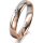 Ring 18 Karat Rotgold/950 Platin 4.0 mm poliert 4 Brillanten G vs Gesamt 0,020ct