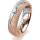 Ring 18 Karat Rotgold/950 Platin 5.5 mm kreismatt 1 Brillant G vs 0,065ct