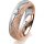 Ring 18 Karat Rotgold/950 Platin 5.5 mm kristallmatt 1 Brillant G vs 0,065ct