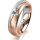 Ring 18 Karat Rotgold/950 Platin 5.5 mm sandmatt 1 Brillant G vs 0,110ct