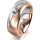 Ring 18 Karat Rotgold/950 Platin 7.0 mm längsmatt 1 Brillant G vs 0,110ct