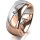 Ring 18 Karat Rotgold/950 Platin 8.0 mm poliert 1 Brillant G vs 0,065ct