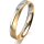 Ring 18 Karat Gelbgold/950 Platin 3.5 mm sandmatt