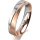 Ring 18 Karat Rotgold/950 Platin 4.5 mm sandmatt