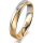 Ring 18 Karat Gelb-/Weissgold 4.0 mm sandmatt