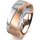 Ring 18 Karat Rotgold/950 Platin 7.0 mm sandmatt