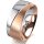 Ring 18 Karat Rotgold/950 Platin 8.0 mm sandmatt