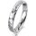 Ring 14 Karat Weissgold 3.5 mm diamantmatt 1 Brillant G vs 0,025ct