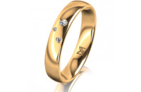 Ring 14 Karat Gelbgold Profil 1574 4.0 mm poliert 3...