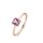 Ring 18 Karat Rotgold Amethyst