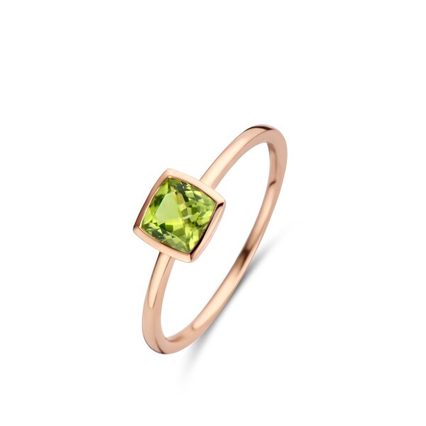 Ring 18 Karat Rotgold Peridot