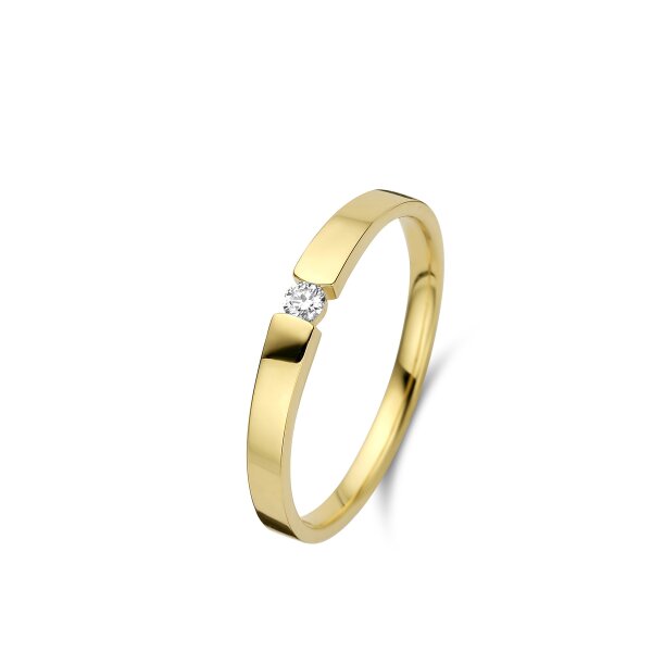 Ring 18 Karat Gelbgold Brillant 0,060ct G si