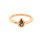 Ring 14 Karat Rotgold Diamant Tropfen zimtbraun 0,30ct