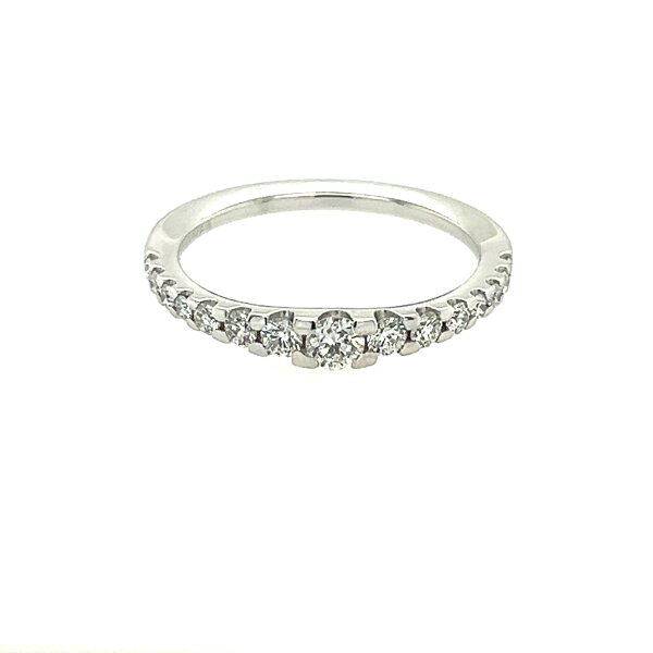 Ring 14 Karat Weissgold Brillanten 0,46ct G si